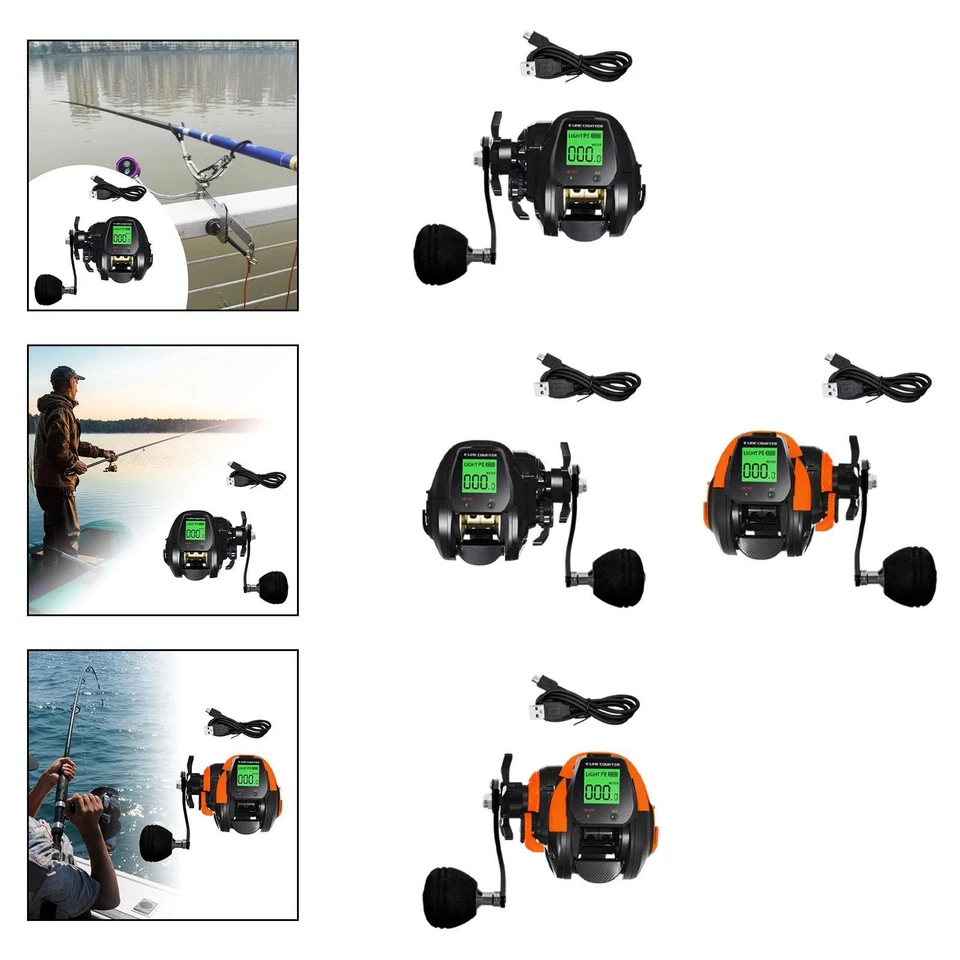 Electronic Fishing Reel Waterproof Professional Depth Memory Function Reel USB - Image 1 of 1