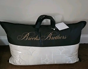 Brooks Brothers Silk Queen Pillow 20" X 30" Top Silk Inner Bamboo New! - Picture 1 of 4