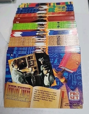 1992 THE YOUNG INDIANA JONES CHRONICLES COMPLETE BASE SET *MINT* - Image 1 of 3
