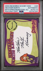Inkworks Scooby Doo 2003 autógrafo Heather North Kenney Daphne #A6 PSA automático 10 - Imagen 1 de 2