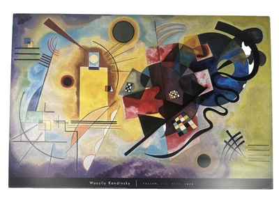 Wassily Kandinsky Yellow Red Blue 1925 Litho Print 2001 Poster 24" x 36" - Image 1 of 4
