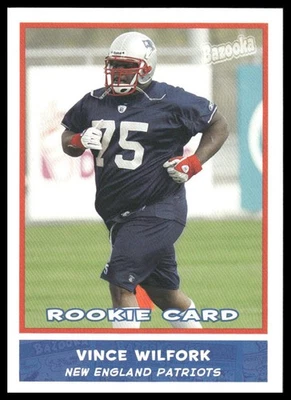 2004 Bazooka #171 Vince Wilfork RC Rookie New England Patriots - Image 1 of 2