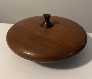 VINTAGE SIGNED WARREN VIENNEAU BURL WOOD VASE 1988 Mid Century Teak Look - Picture 1 of 12
