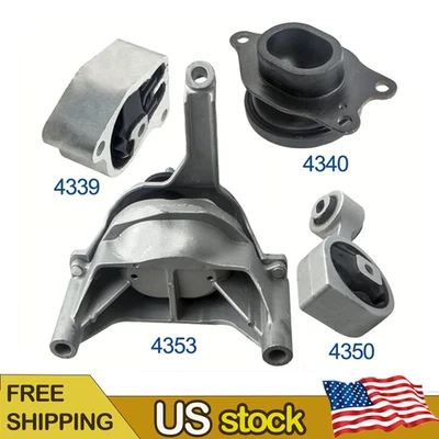 4 PCS Transmission Engine Mount Kit For Nissan Altima 2.5L Auto CVT 2007-12. Foto 1 de 4
