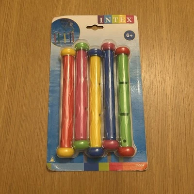 Intex Colourful Underwater Sinking Play Sticks Swimming Toys New And Sealed - Image 1 of 4