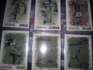 THE COMPLETE BATTLESTAR GALACTICA SAISON 1 RARE ARTIFEX COMPLETE SET SUBSET (6) - Imagen 1 de 1