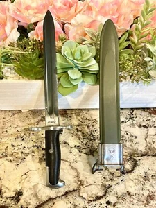 US Military 1917 RIA M1 Garand Bayonet Knife Blade & Scabbard Modified from WWI - Picture 1 of 11
