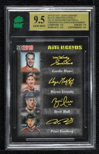 2018-19 SC2019 Howe Gretzky Hull Forsberg Selanne Jagr Fedorov MNT 9.5 BLACK 1/1 - Picture 1 of 2