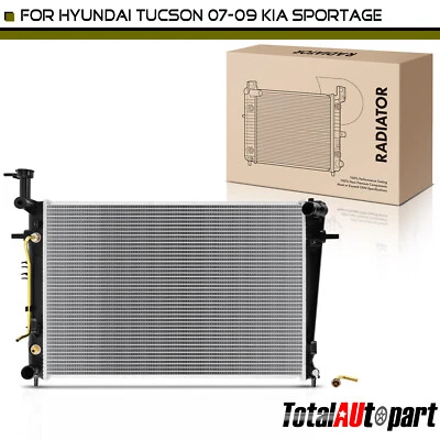 Radiador con enfriador de aceite para Hyundai Tucson 2007-2009 2,0 L Kia Sportage 2007-2010 Foto 1 de 4