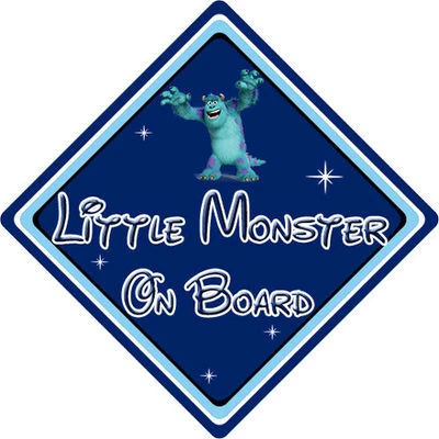 CAR SIGNS DIRECT Kleines Monster an Bord Autoschild - Baby an Bord - Disney Monsters Inc Sully DB