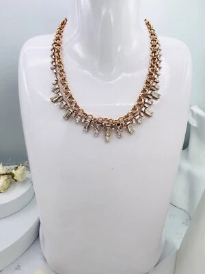 Collar Juicy Couture Vintage Cristales Tono Oro Rosa Distintivo Foto 1 de 4