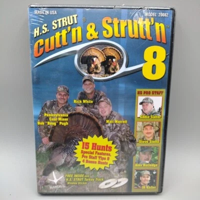 H.S. Strut Cutt'n & Strutt'n 8 2003 Hunter Specialties Turkey Hunting DVD Sealed - Image 1 of 4