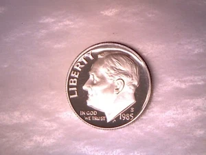 1985 S 10C Proof Roosevelt Dime - FREE SHIPPING - Picture 1 of 2