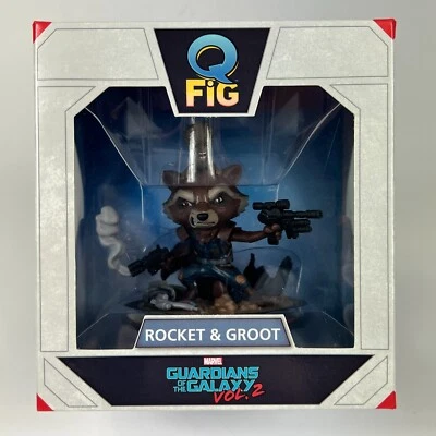Q Fig Rocket Racoon and Groot Marvel Guardianes de la Galaxia Vol. 2. Marvel 2016 Foto 1 de 4