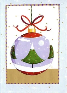TREE ORNAMENT Paper Magic Christmas Greeting Card w/ Envelope MG80 - Picture 1 of 3