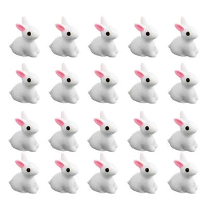 Rabbit Doll Home Cute Little Rabbit Decoration Mini Resin Bunny Ornaments - Picture 1 of 11