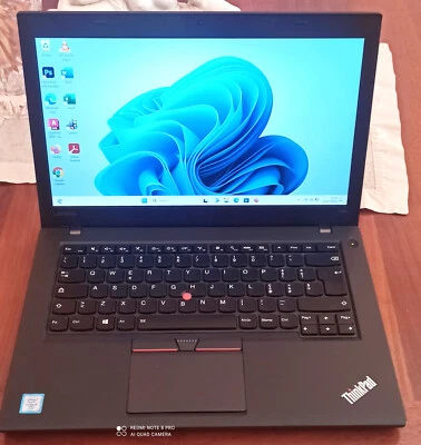 Notebook Lenovo ThinkPad T460 corei7 6600 8gb 256gb ssd windows 11pro ultrabook  - Immagine 1 di 4