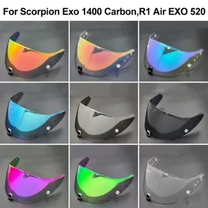 Motorcycle Helmet Visor For Scorpion EXO 1400 Carbon EXO-R1 Air EXO 520 evo Lens - Picture 1 of 17