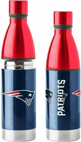 NFL New England Patriots 25 Oz Universal Hot/Cold Stainless Steel Bottle Cover