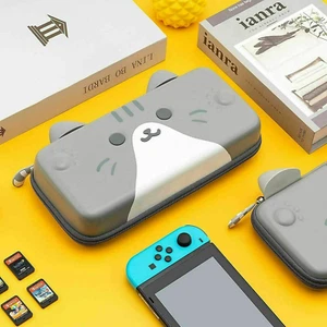 Funda de transporte de viaje GeekShare para Nintendo Switch/Switch OLED gris oreja de gato 6 cm - Imagen 1 de 8