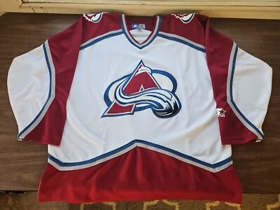 Camiseta deportiva de hockey de colección de los 90 Colorado Avalanche NHL grande nueva Foto 1 de 4