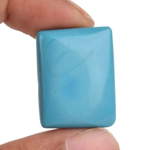 Natural Blue Turquoise: 27.15 Ct. Smooth Loose Gemstone, Perfect for Jewelry - Picture 1 of 6
