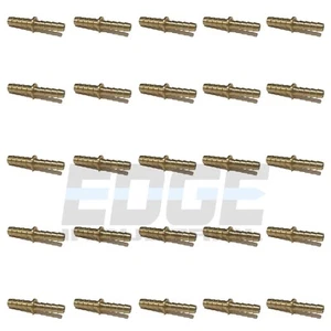 (25 Pack) 5/16 X 1/4 Hose Barb Mendor Union Splicer Brass Pipe Gas Fuel WOG Air - Picture 1 of 3