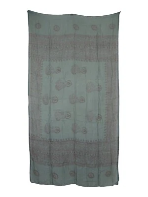 Beach Wrap Sarong Ethnic Hippy Buddha Print Green Approx. 92 x 171 cm - Image 1 of 4