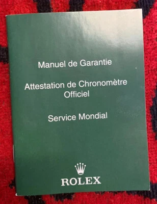 LIBRETTO MANUALE MANUEL DE GARANTIE SERVICE MONDIAL ROLEX GARANZIA 563.81 - Immagine 1 di 4