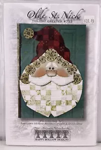 Olde St. Nick Holiday Greeter #753 from Happy Hollow Designs Finished Size 32” - Picture 1 of 2