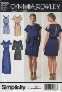 Sewing Pattern Simplicity 2406 Cynthia Rowley Dress - Picture 1 of 2