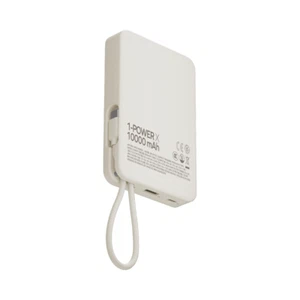 Momax 1-POWER 10000mah power bank with cable - White - Picture 1 of 13