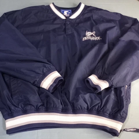 Starter Penn State Nittany Lions Pullover Jacket Vintage Size L PSU VGUC Cover
