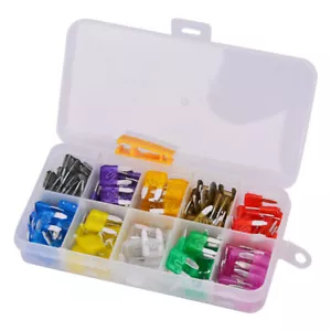 120pcs MINI Blade Fuse Assortment Auto Car Motorcycle SUV FUSES Kit APM ATM UTV - Picture 1 of 4