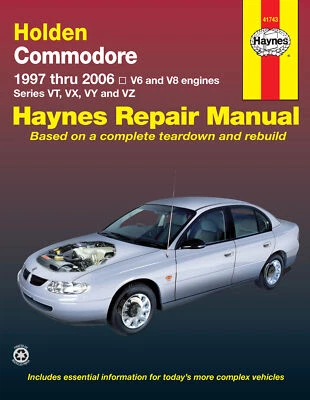 Holden Commodore VT, VX, VY, VZ 1997-2006 Haynes Workshop Manual - image 1 of 3