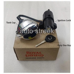 Genuine Royal Enfield GT & Interceptor 650 Ignition Lock, Tank cap with One Key - Picture 1 of 4