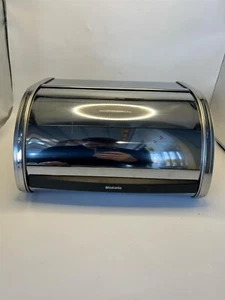 Brabantia Roll Top Bread Bin, , Medium, brilliant steel (READdescription) - Picture 1 of 9