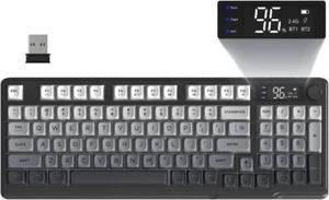 FREEWOLF x ATTACKSHARK M96 Wireless Membrane Rainbow Backlight,Media Knob - Picture 1 of 27