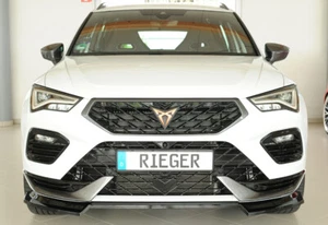 Labio de alerón Rieger CUP NEGRO para Cupra Ateca 5FP alerón delantero espada alerón - Imagen 1 de 8