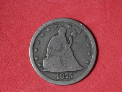 1875 S Seated Liberty Twenty Cent Piece #P31900 - Image 1 of 2