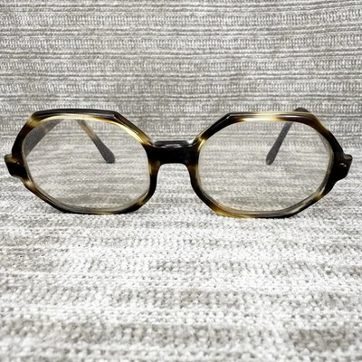 Vtg Suntimer Octagonal Eyeglasses Frames S-659 Brown Tort USA Retro 53-14-130 - Image 1 of 4