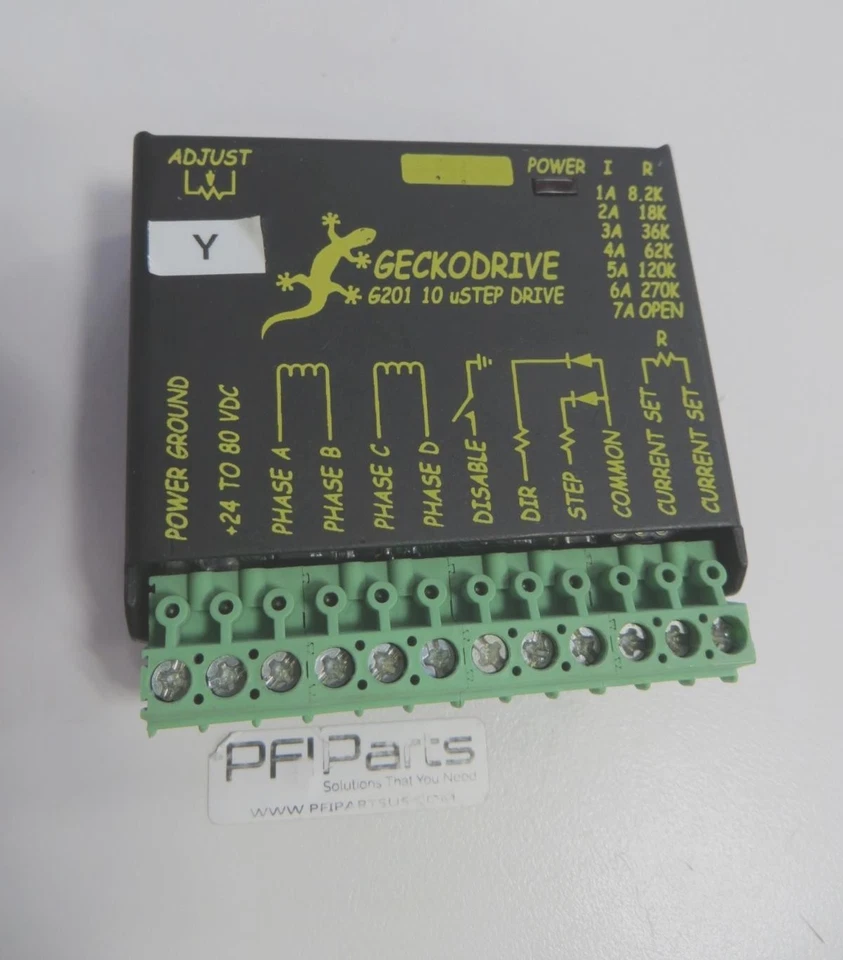 GECKODRIVE G201 Stepper Motor Drive, 10 µStep, 1-7A, 24-80VDC - Image 1 of 1