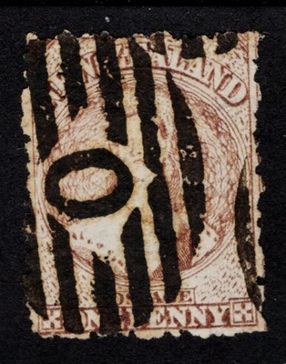 New Zealand 1872 stamp SG# 132 lot2 used CV=67.2$ - Image 1 of 2