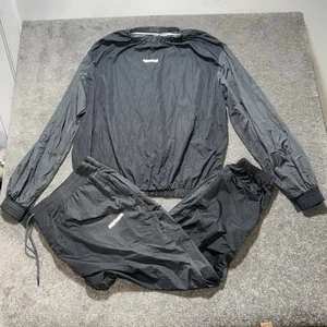 Traje de sauna Fighthaus Contender para hombre 4XL negro gris usado en excelente estado entrenamiento pérdida de peso - Imagen 1 de 15