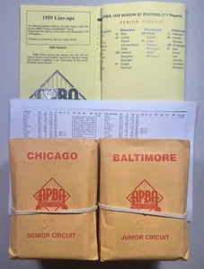 APBA Baseball 1959 RR season Complete Cards Set w/MG syms Mint w/XCs all carded! - Picture 1 of 2