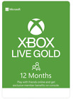 Microsoft - Xbox Live 12 Month Gold Membership Card - Fast Shipping