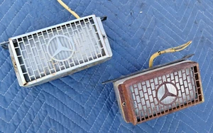 1972-89 Mercedes W116 R107 OEM Bosch Fog Lights Driver Passenger w/ RARE Grilles - Bild 1 von 14