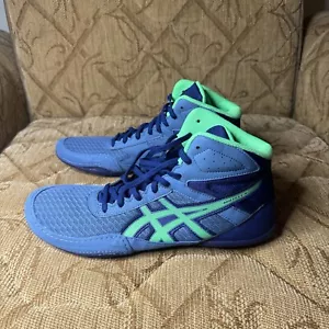 Asics Matflex 6 Sneaker Blue Mesh Lace Up Wrestling Shoes Men’s Size 11 - Picture 1 of 8