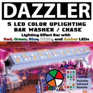 PRO-X DAZZLER White Ultrabright Multi-Color 60 LED RGBWA Uplight / Wash Bar - Picture 1 of 14
