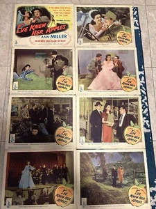 Vintage Movie Lobby Cards (8) "Eve Knew Her Apples" 1945 Ann Miller - Picture 1 of 9